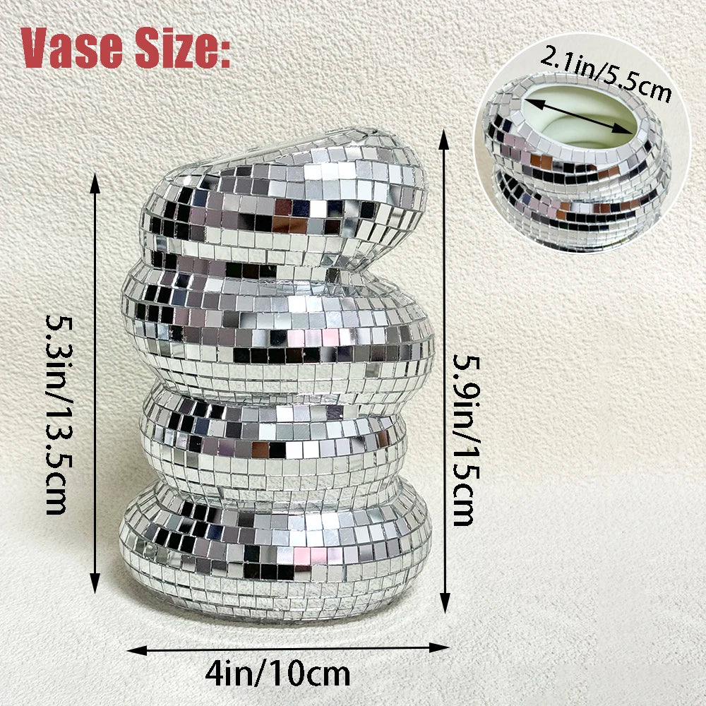 Bình Hoa Disco Ball Xoắn Ốc