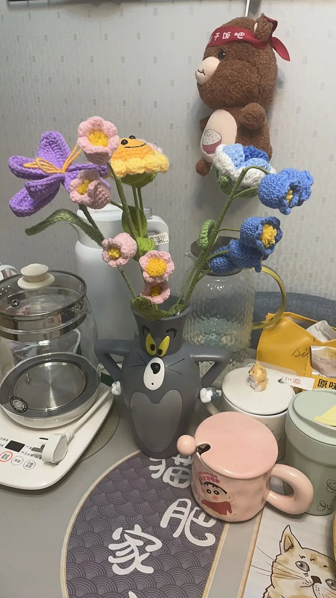 Bình Hoa Mô Hình Tom & Jerry