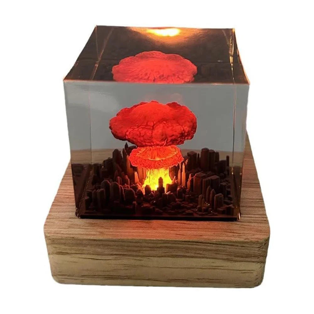 Đèn Ngủ 3D Núi Lửa Phun Trào