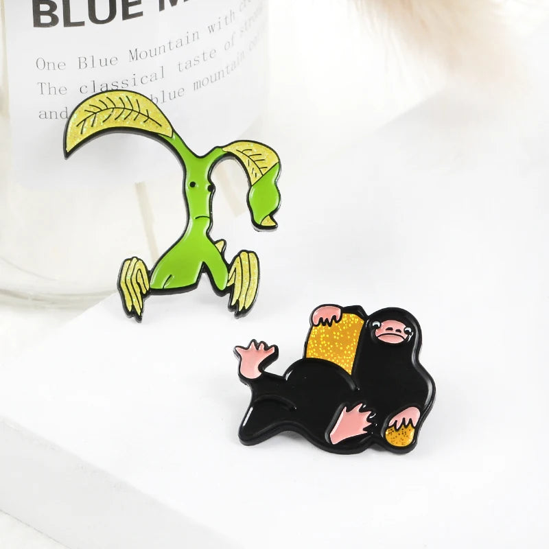 Ghim Cài Áo Bowtruckle & Niffler