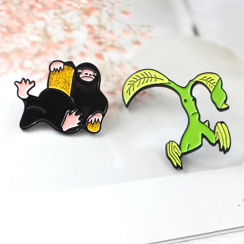 Ghim Cài Áo Bowtruckle & Niffler