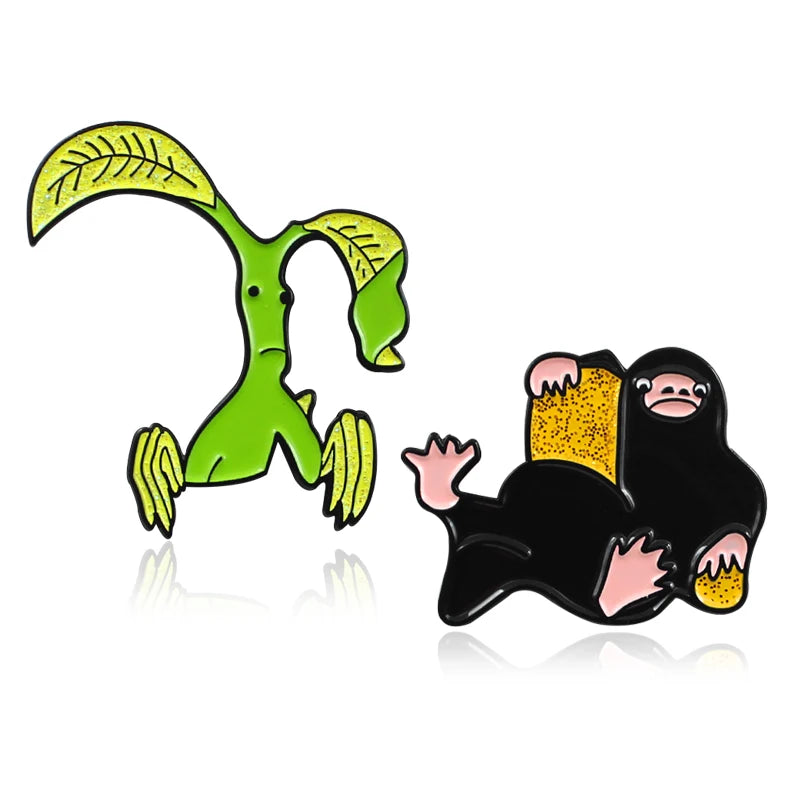 Ghim Cài Áo Bowtruckle & Niffler