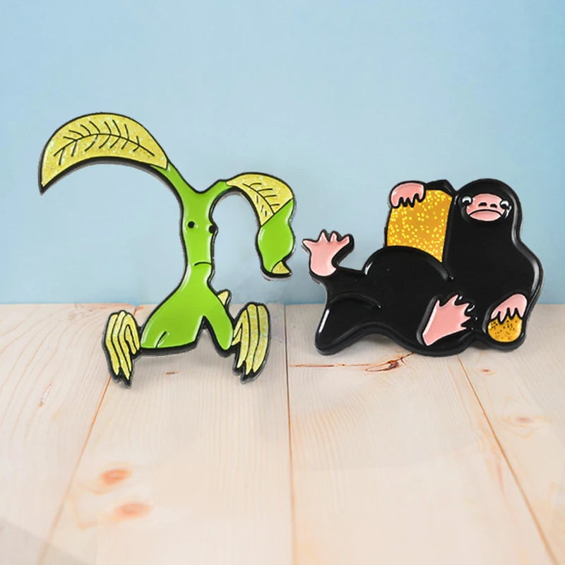 Ghim Cài Áo Bowtruckle & Niffler