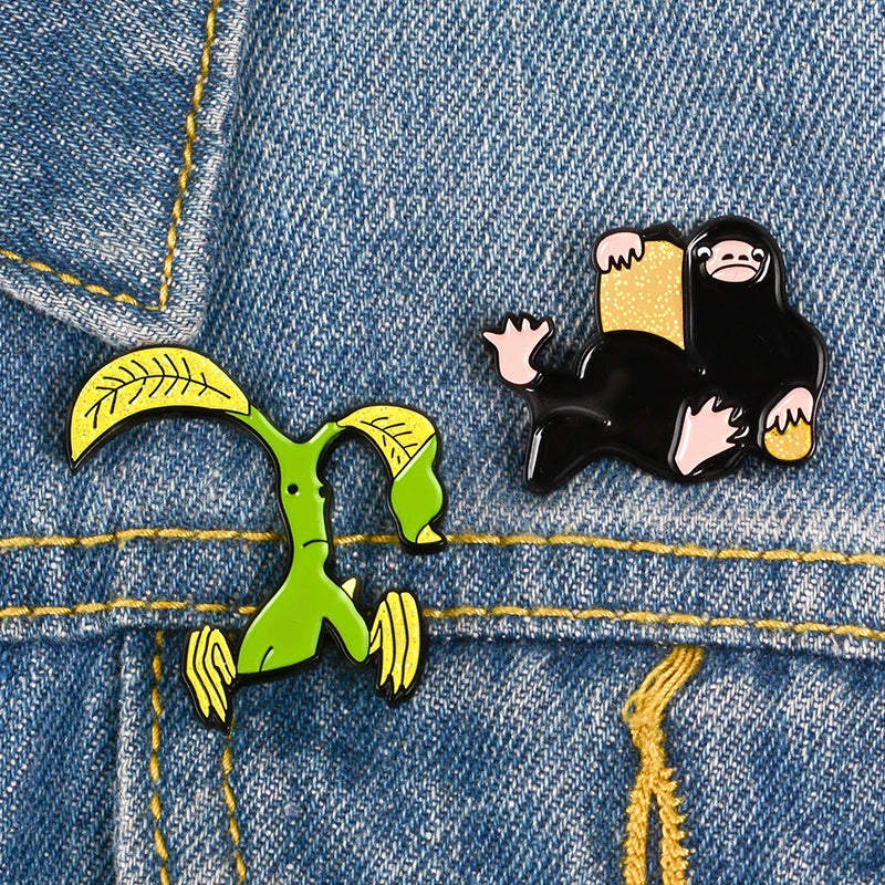 Ghim Cài Áo Bowtruckle & Niffler