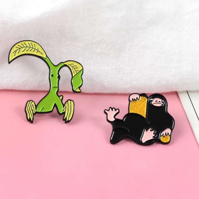 Ghim Cài Áo Bowtruckle & Niffler