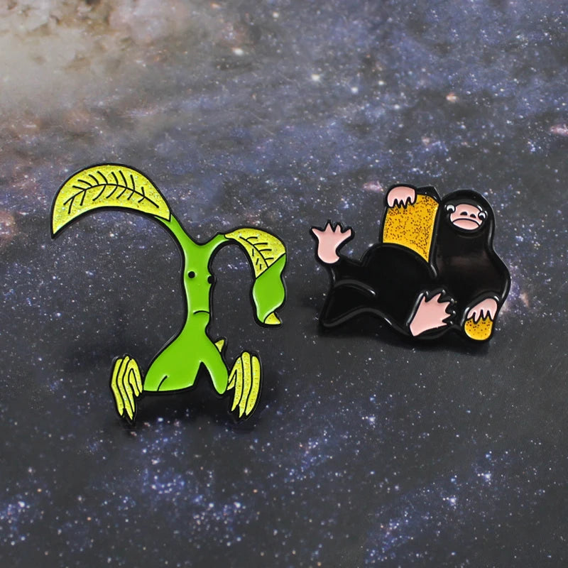 Ghim Cài Áo Bowtruckle & Niffler
