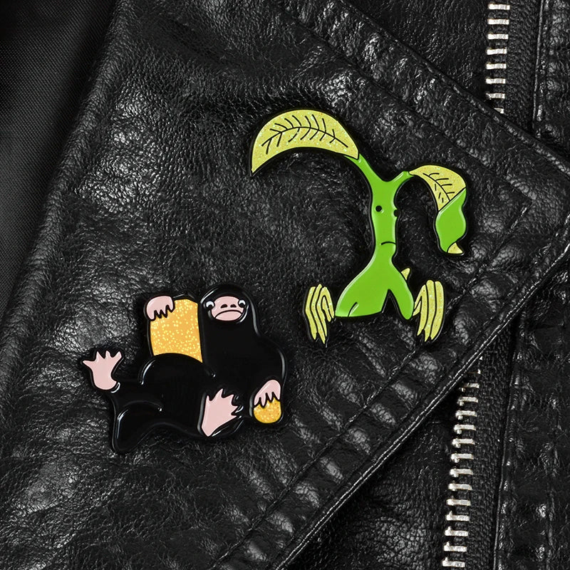Ghim Cài Áo Bowtruckle & Niffler