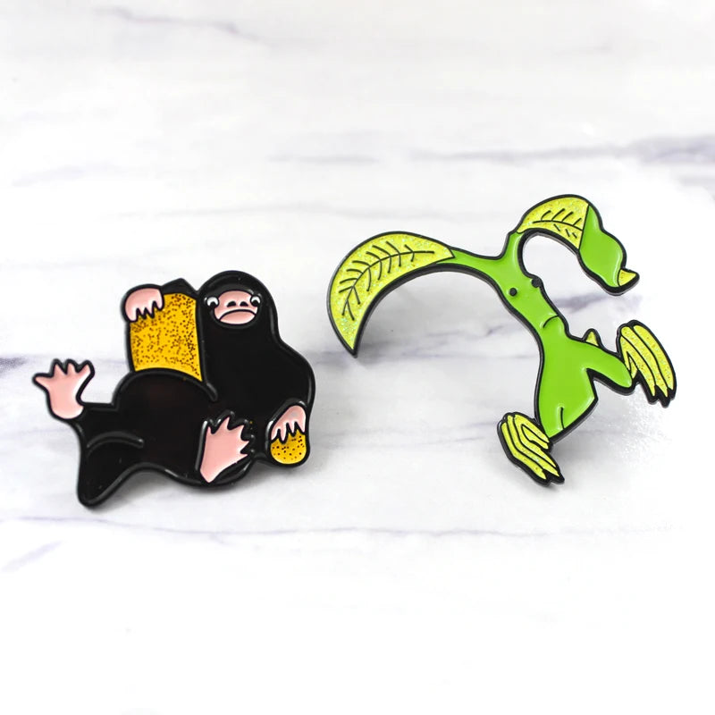Ghim Cài Áo Bowtruckle & Niffler