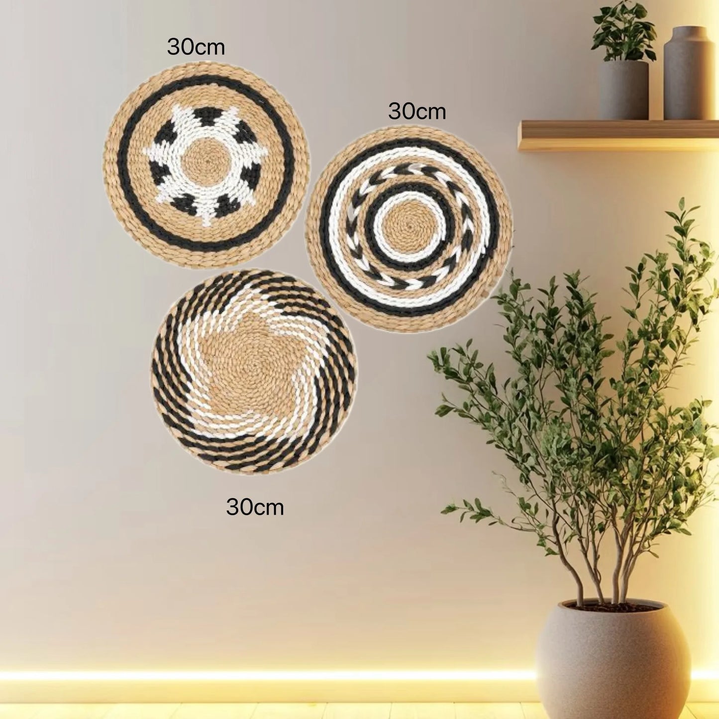 Đồ Treo Tường Boho Bằng Cỏ Tự Nhiên