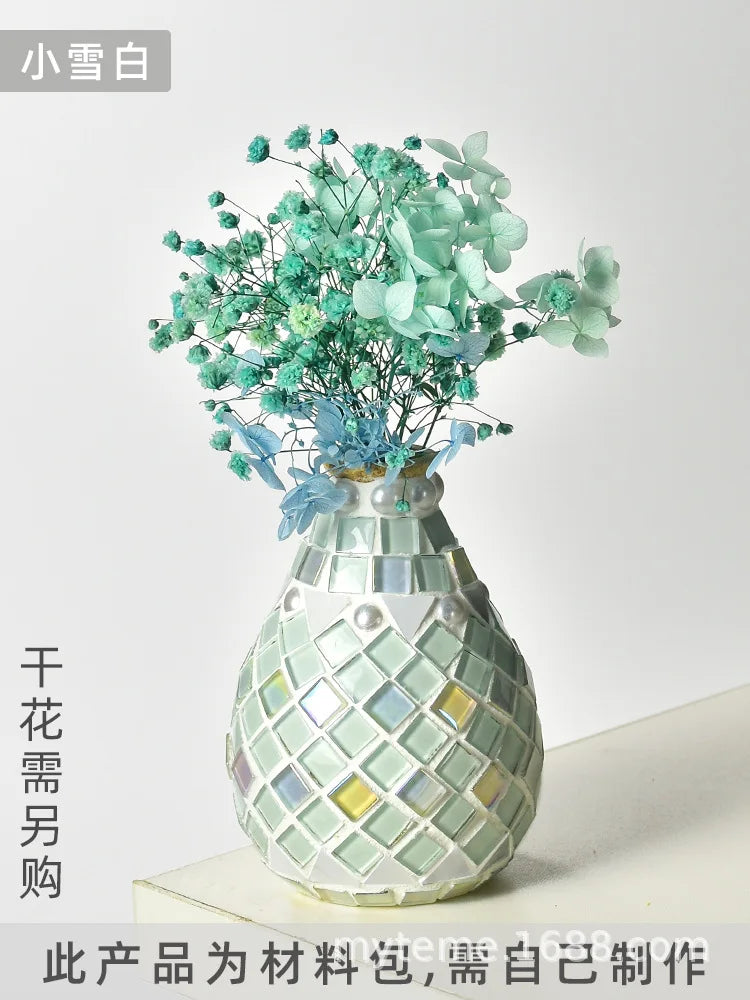 Bộ Làm Bình Hoa Mosaic DIY Thủ Công