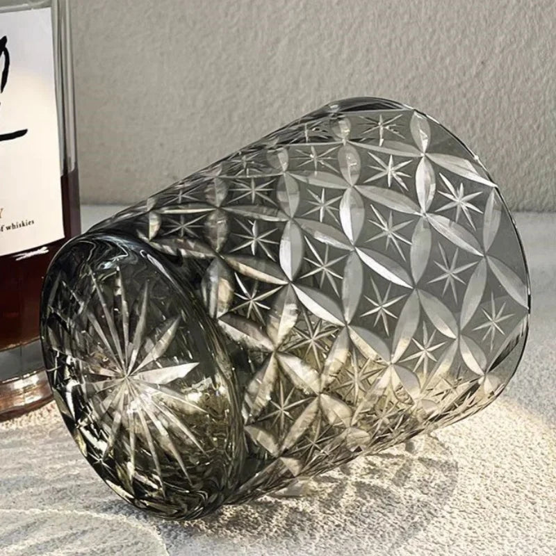 Ly Thủy Tinh Whiskey Edo Kiriko