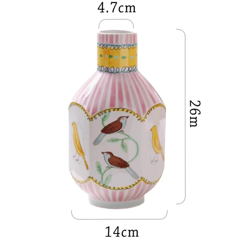Bình Hoa Gốm Sứ Hình Chim