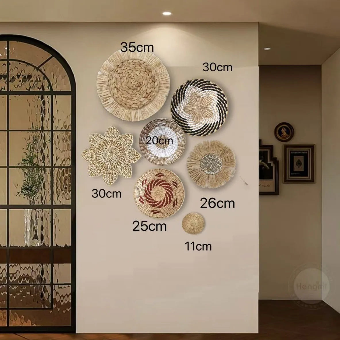 Đồ Treo Tường Boho Bằng Cỏ Tự Nhiên