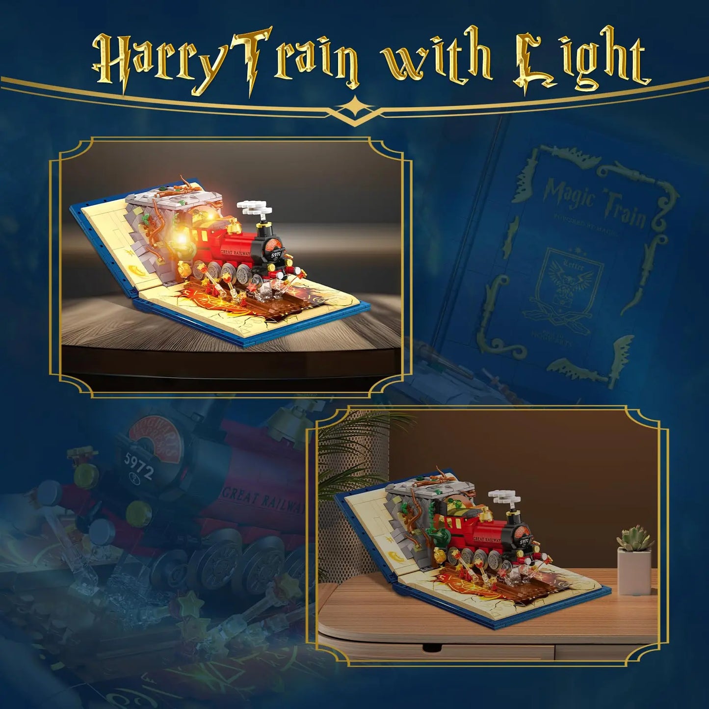 Bộ Lắp Ráp Tàu Hỏa Hogwarts Express Và Nhà Ga