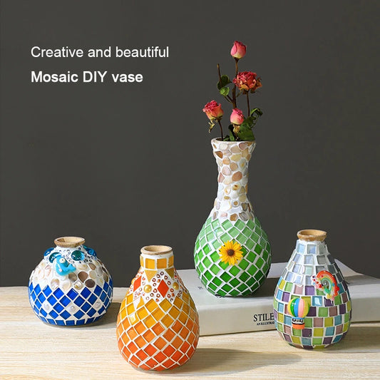 Bộ Làm Bình Hoa Mosaic DIY Thủ Công