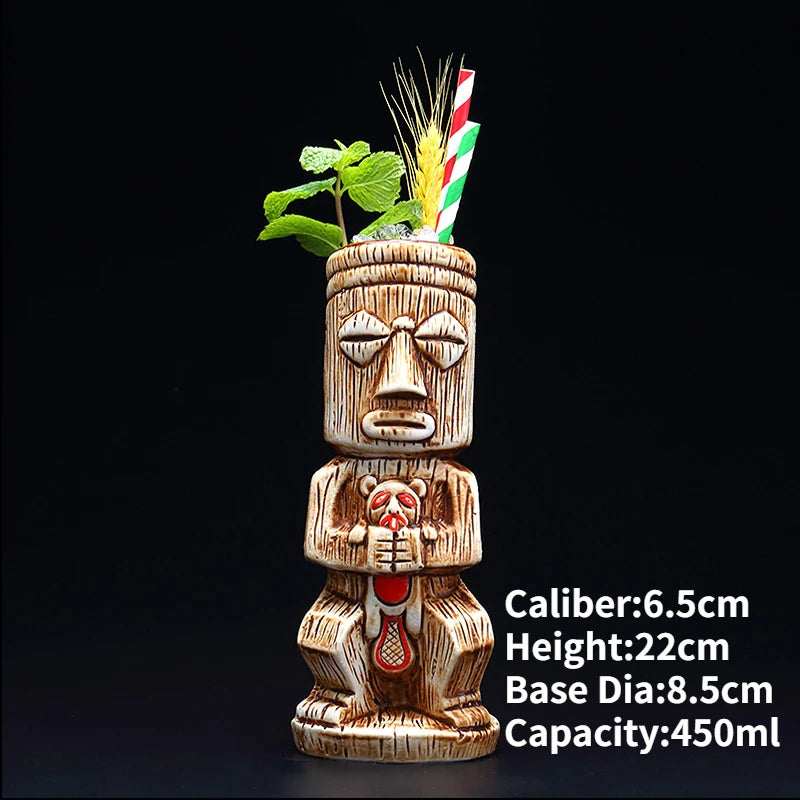 Ly Sứ Tiki Mug Moai