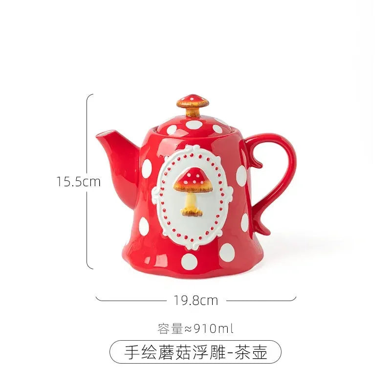 Bộ Đồ Ăn Gốm Sứ Hình Nấm 3D