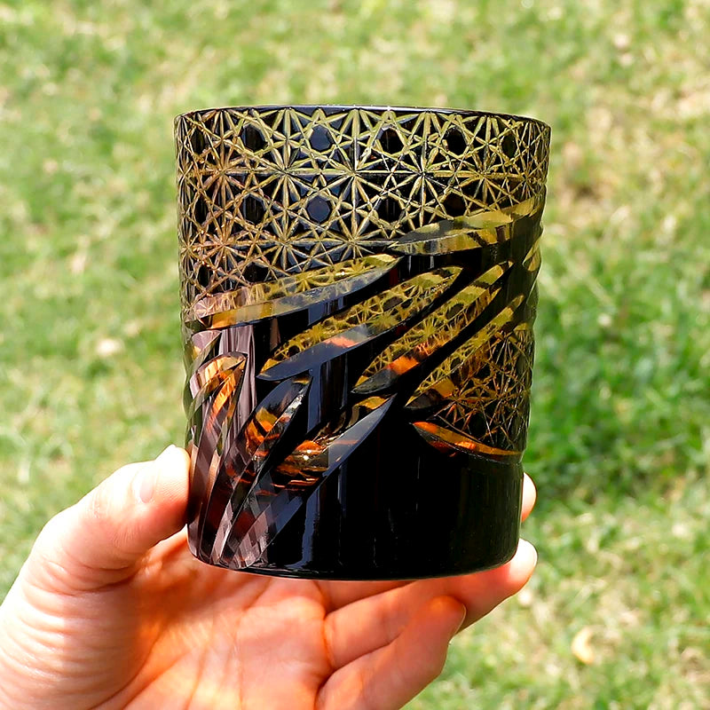 Ly Thủy Tinh Whiskey Edo Kiriko