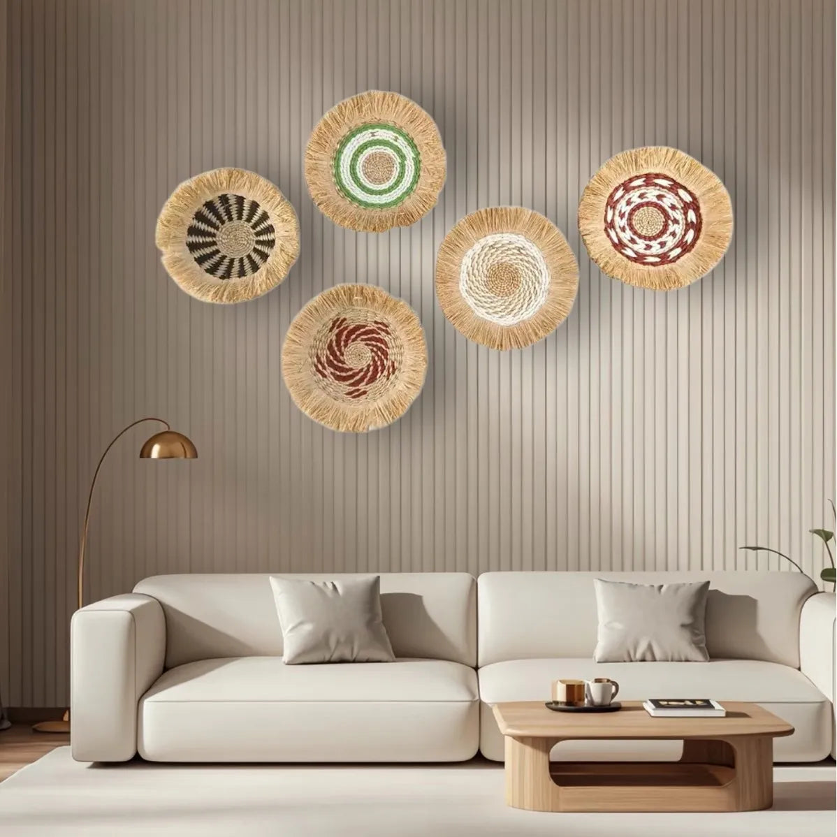 Đồ Treo Tường Boho Bằng Cỏ Tự Nhiên