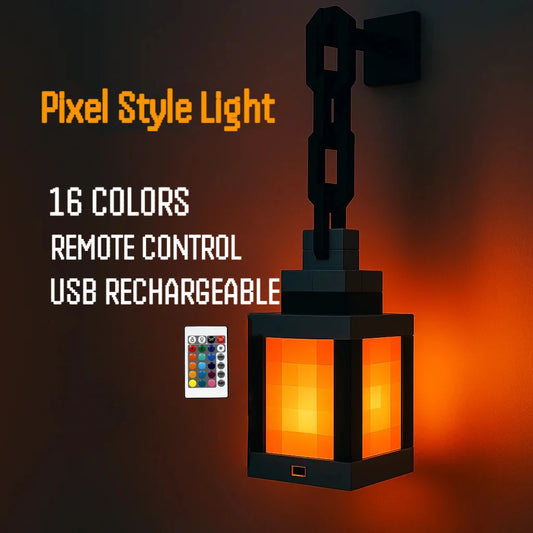 Đèn Ngủ Treo Tường Pixel 16 Màu