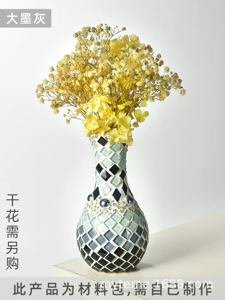Bộ Làm Bình Hoa Mosaic DIY Thủ Công
