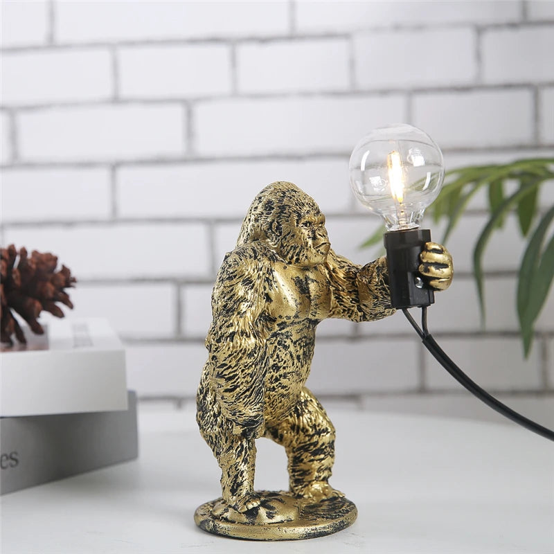 Đèn Bàn Resin Hình King Kong Nordic
