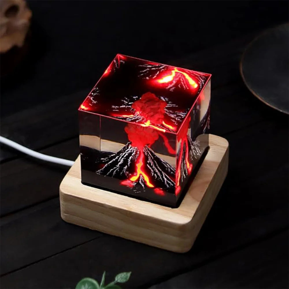 Đèn Ngủ 3D Núi Lửa Phun Trào
