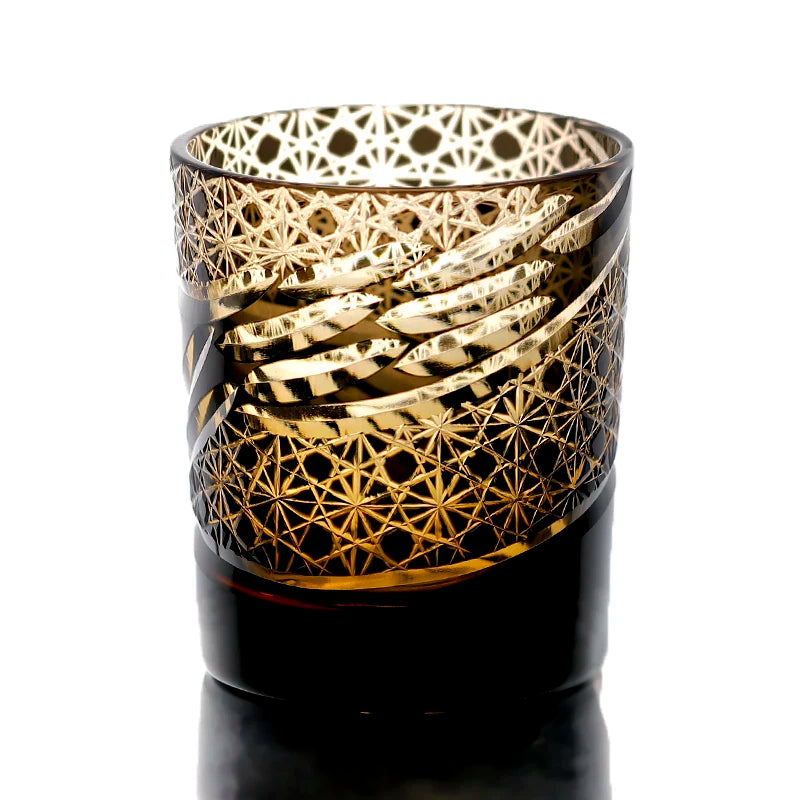 Ly Thủy Tinh Whiskey Edo Kiriko