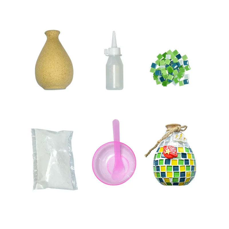 Bộ Làm Bình Hoa Mosaic DIY Thủ Công