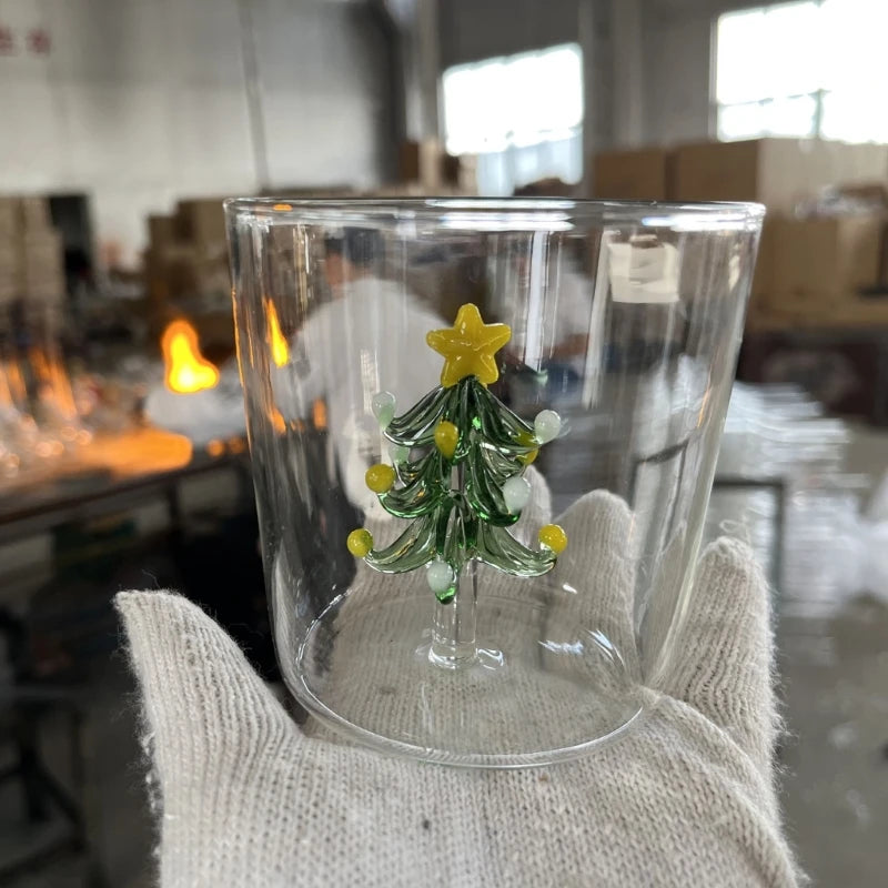 Ly Rượu Vang Hình Cây Thông