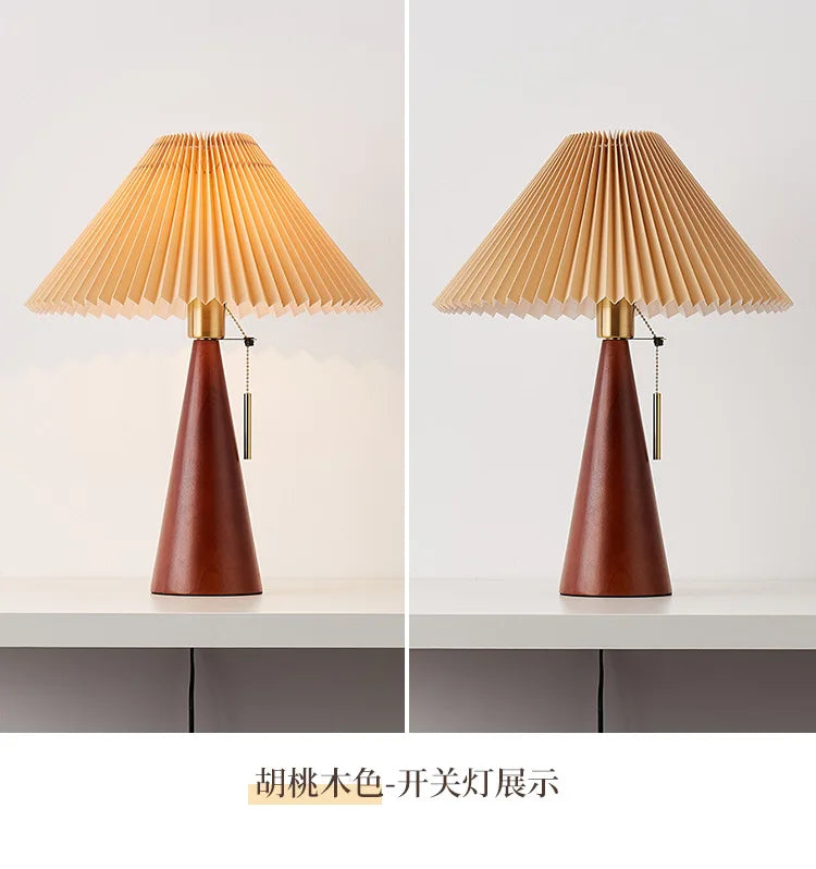 Đèn Bàn Gỗ Nguyên Khối