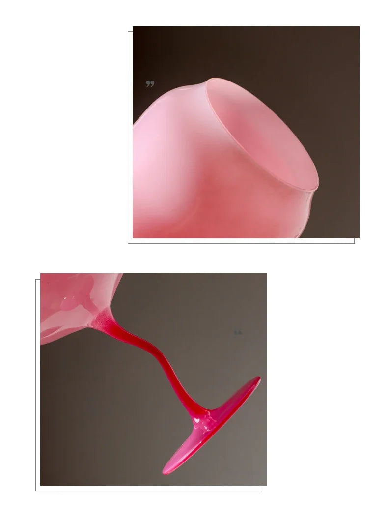 Ly Rượu Vang Chân Cong Hình Tulip