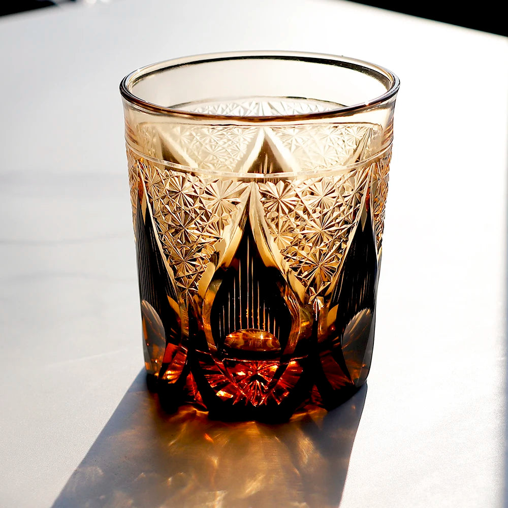Ly Thủy Tinh Whiskey Edo Kiriko