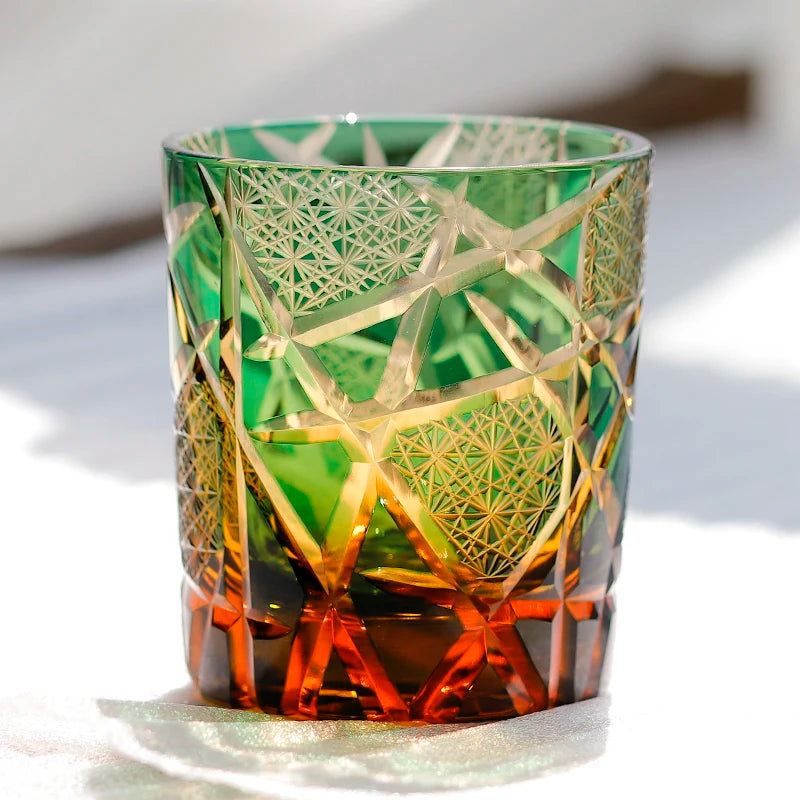 Ly Thủy Tinh Whiskey Edo Kiriko