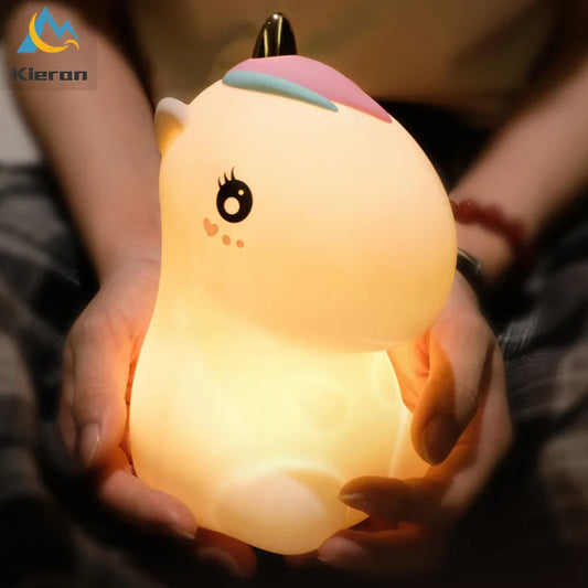 Đèn Ngủ LED Hình Kỳ Lân Silicone