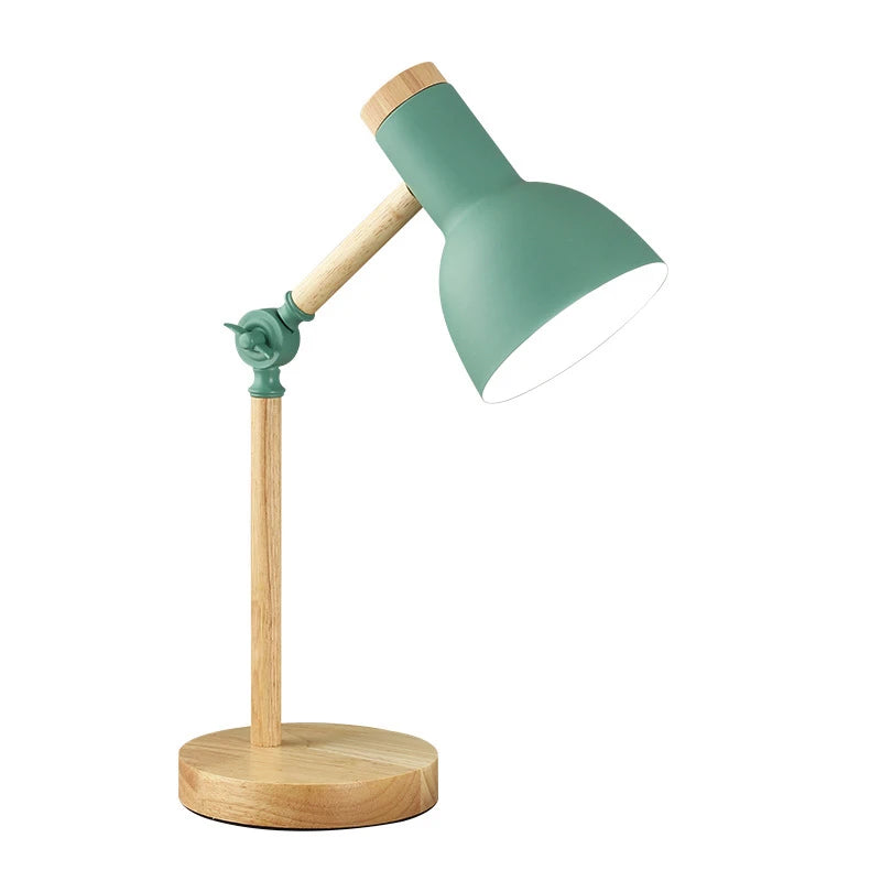 Đèn Bàn LED Gỗ Phong Cách Nordic