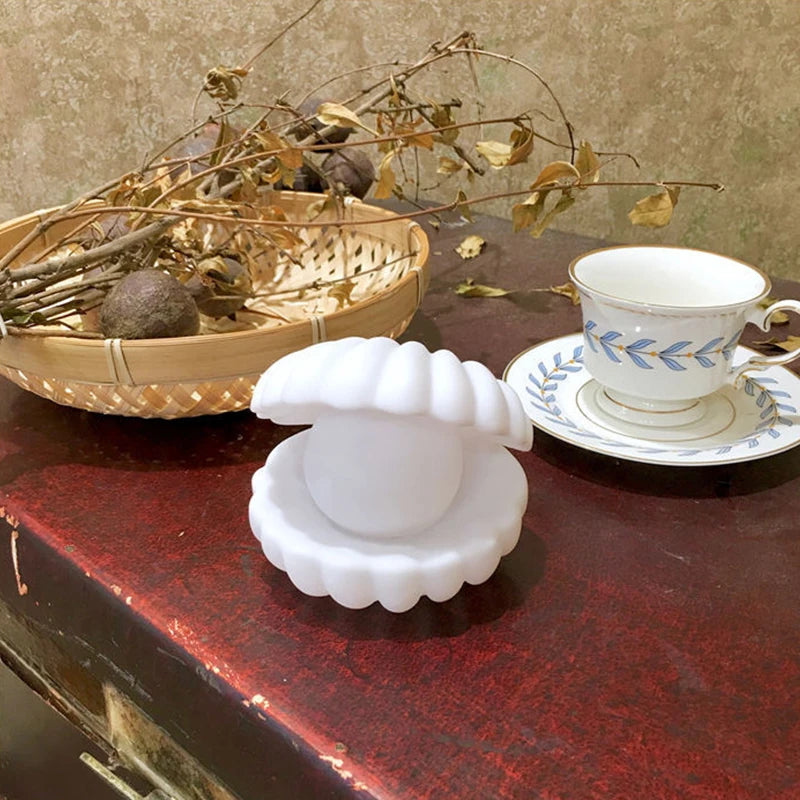 Đèn Ngủ Vỏ Sò Ngọc Trai Tạo Sương