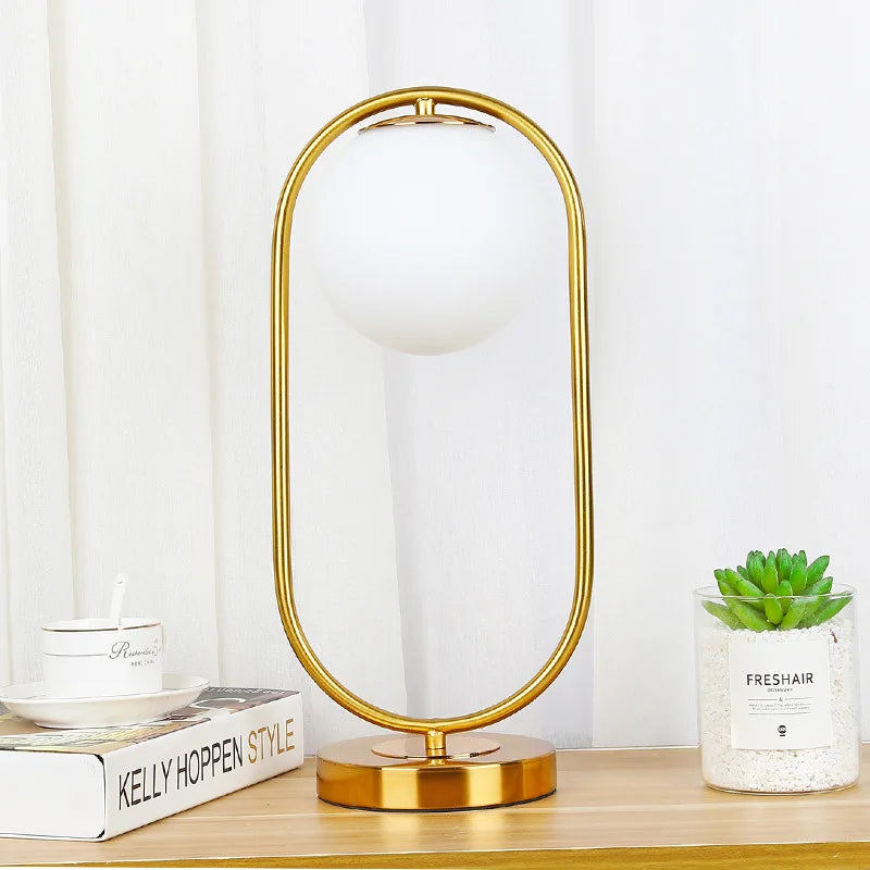 Đèn Bàn LED Bóng Thủy Tinh