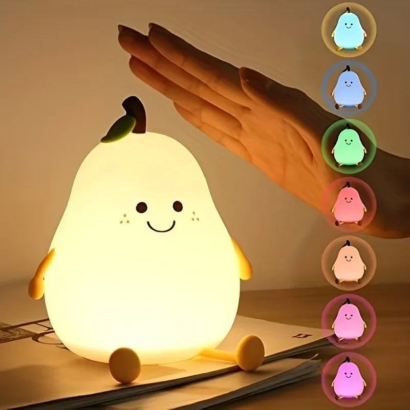 Đèn Ngủ Hình Quả Lê Silicone