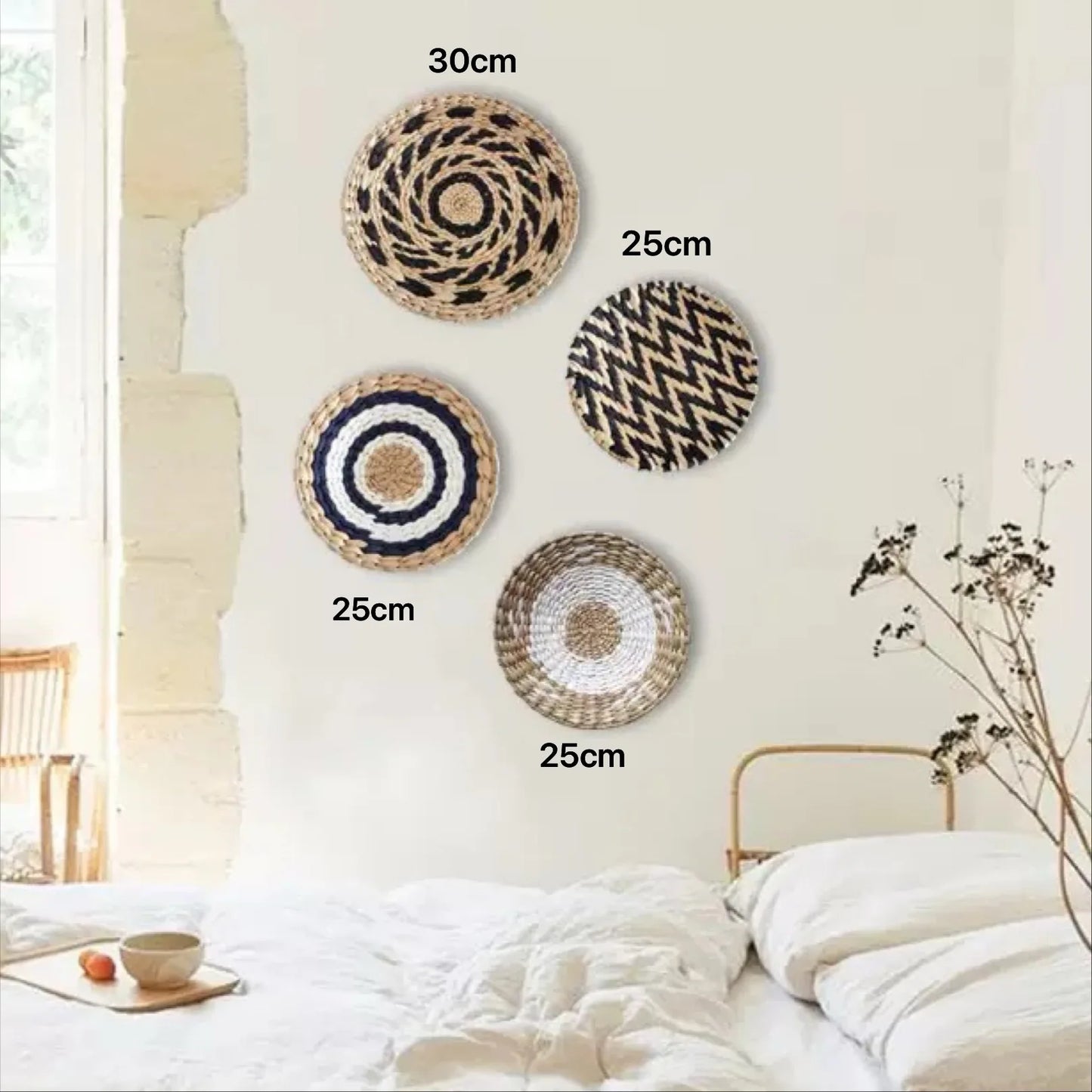 Đồ Treo Tường Boho Bằng Cỏ Tự Nhiên
