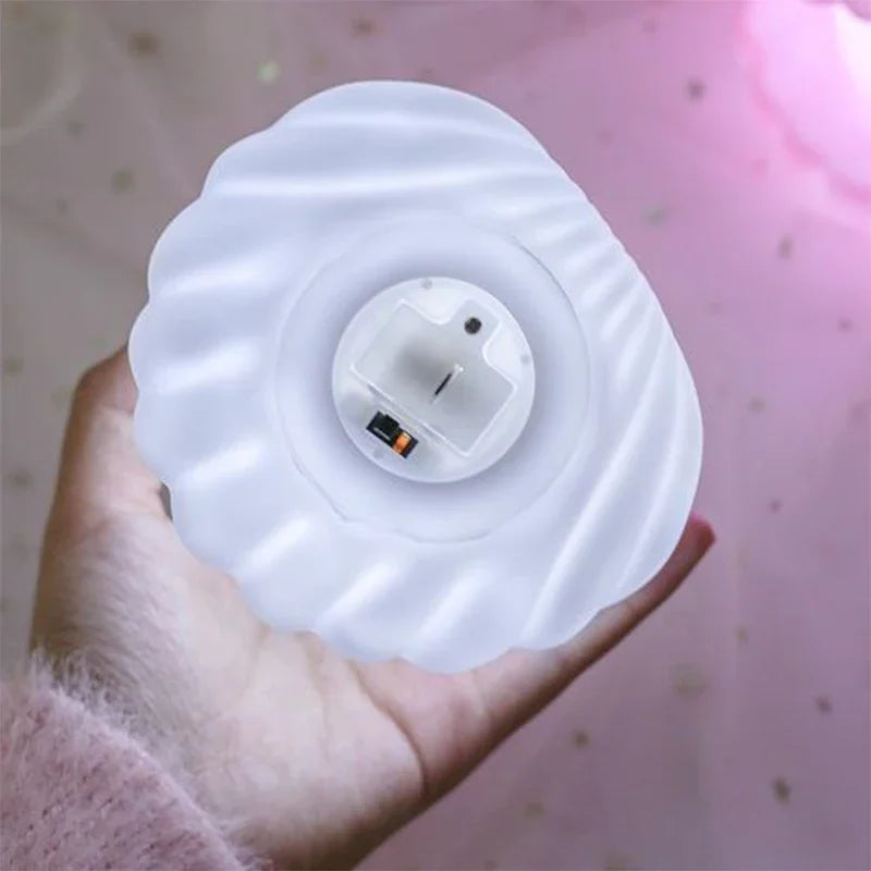 Đèn Ngủ Vỏ Sò Ngọc Trai Tạo Sương
