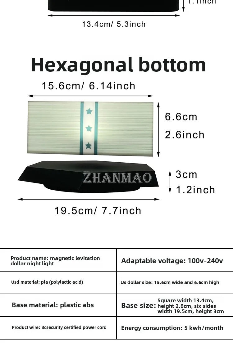 Đèn Ngủ Đô La Bay Từ Tính