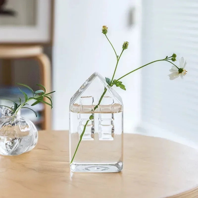 Bình Hoa Thủy Tinh Hình Quả Lựu Decor