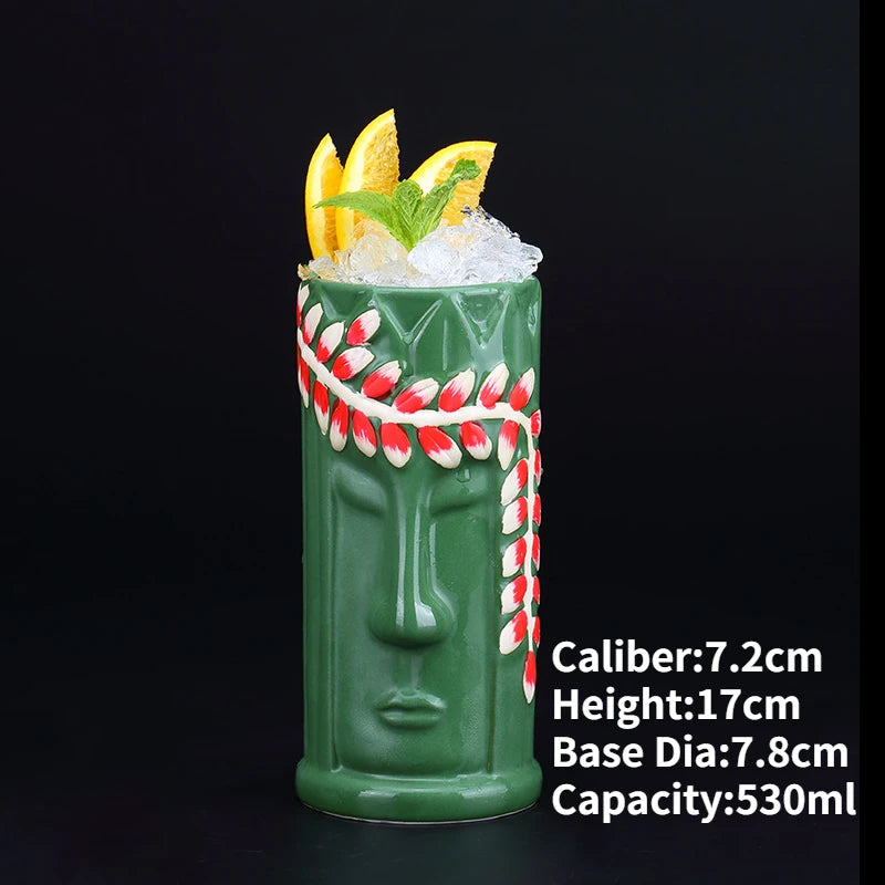 Ly Sứ Tiki Mug Moai
