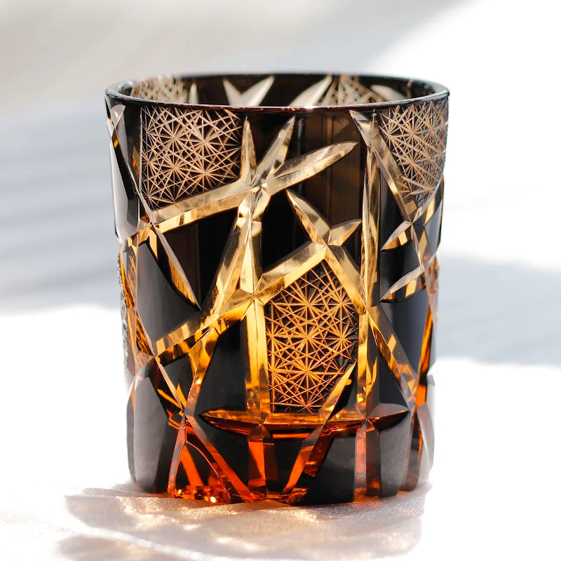 Ly Thủy Tinh Whiskey Edo Kiriko