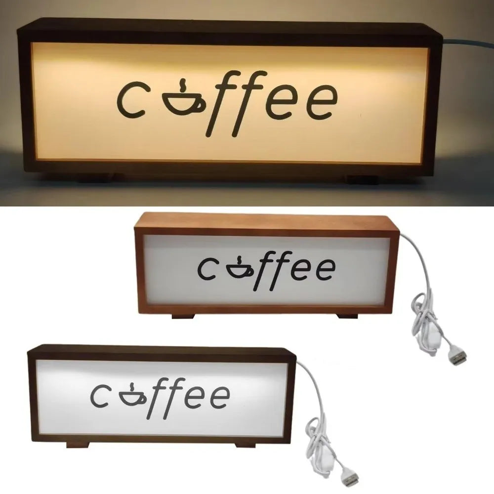 Đèn Bàn Gỗ LED USB
