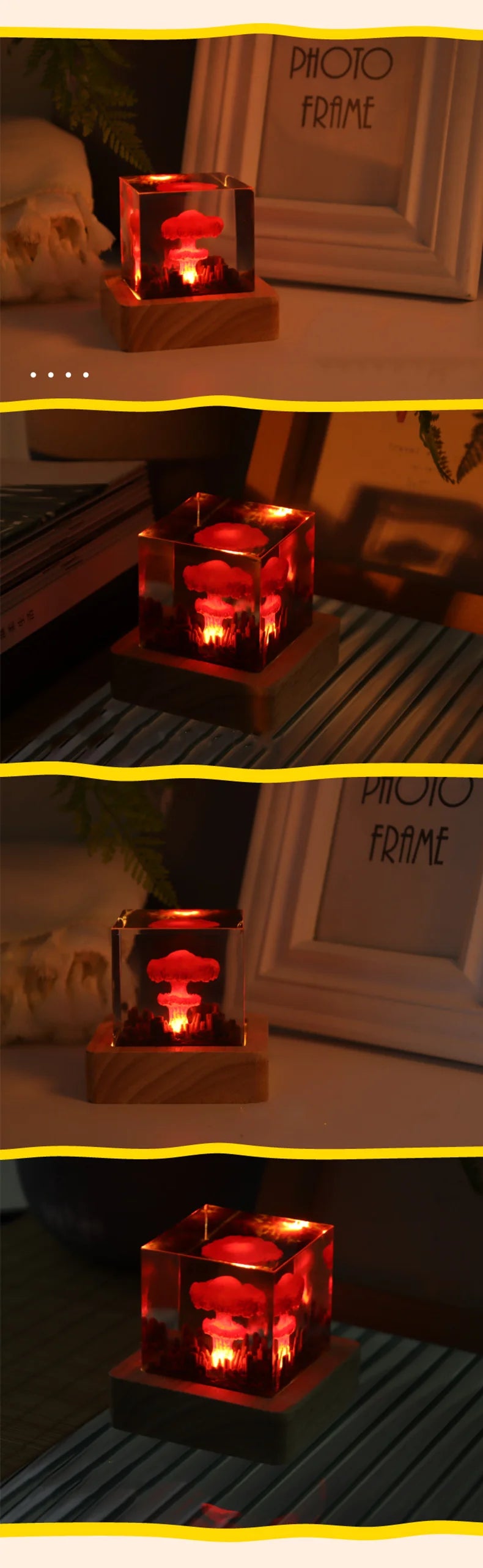 Đèn Ngủ 3D Núi Lửa Phun Trào