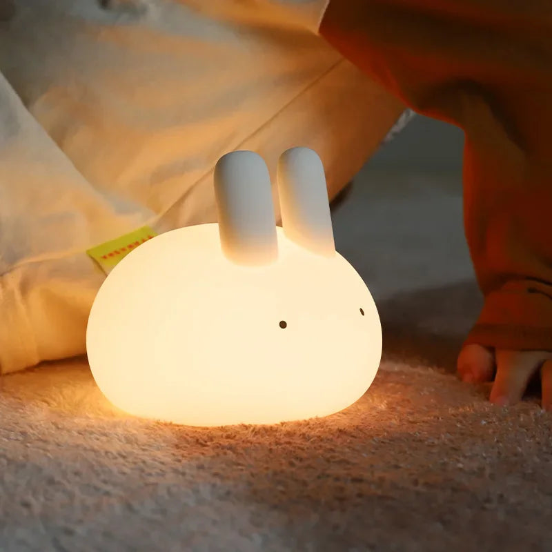 Đèn Ngủ Hình Thỏ Silicone