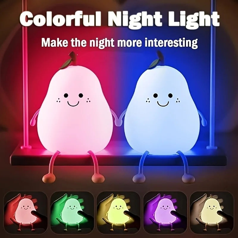 Đèn Ngủ Hình Quả Lê Silicone
