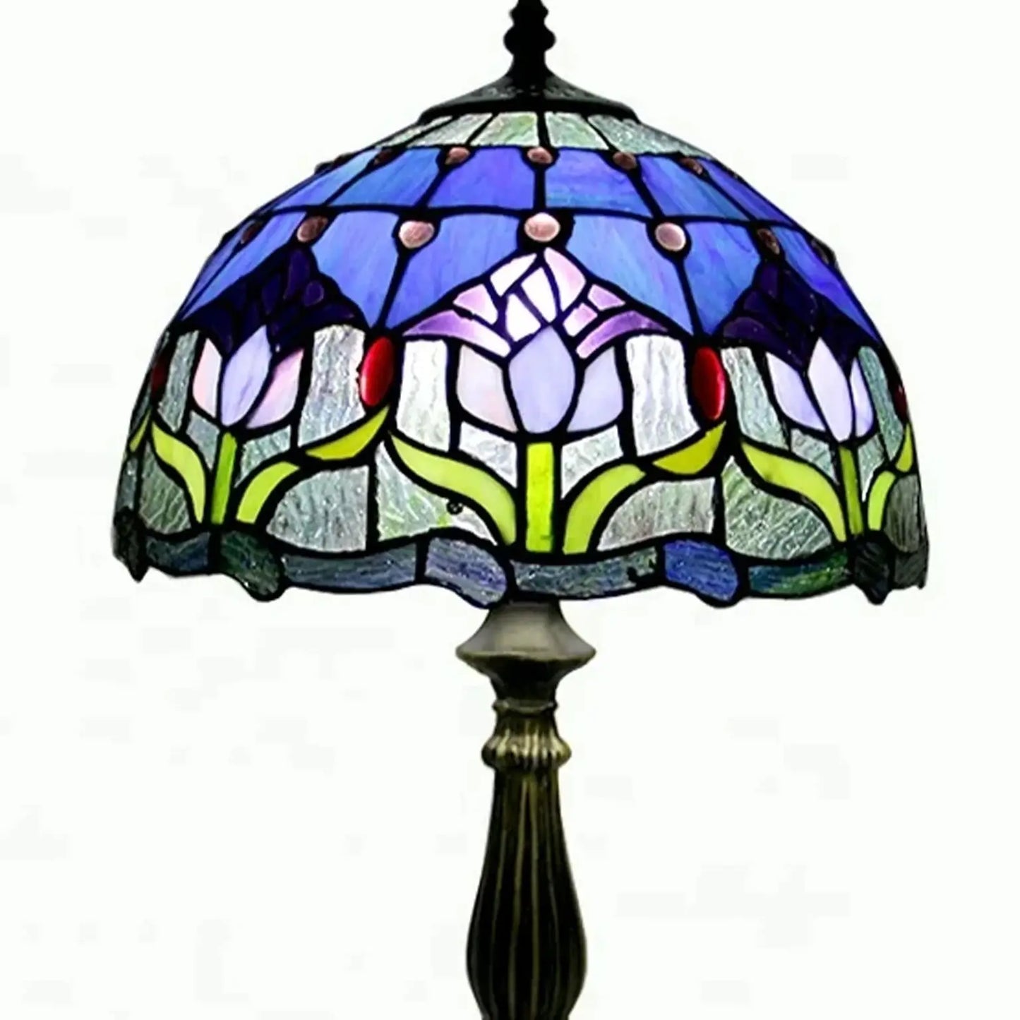 Đèn Bàn Kính Màu Tiffany Hoa Tulip